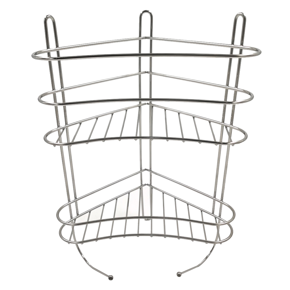 Salle de bain suspendue en acier inoxydable étagère de salle de bain douche de salle de salle de bain carillon d'épices d'angle