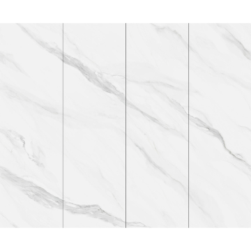 White 9mm Sintered Stone Tiles 800x2600mm for Living Room Walls and Floors