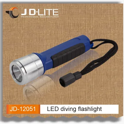 Powerful diving light torch waterproof flashlight