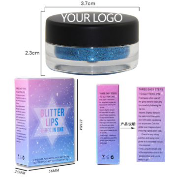 Private Label Veganer wasserdichte Glitzer -Lidschatten mit Primer
