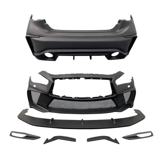 Brilliant Quality Fiber Glass Body Kit: Front & Rear Bumper for Q50