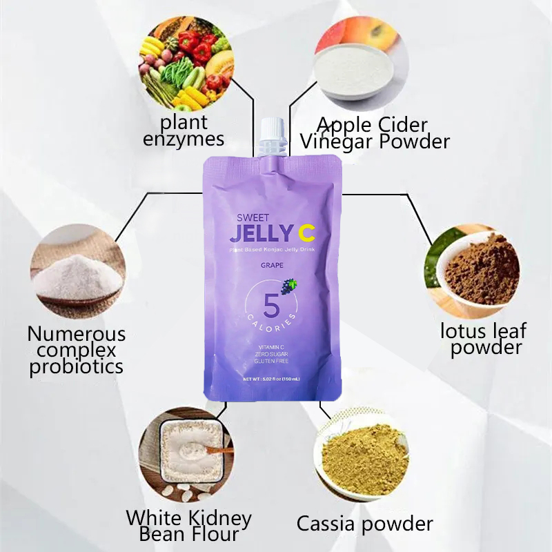 OEM/ODM 100% Natural Flavor Fat Loss Detox Diet Supplement Weight Loss Enzyme Jelly for Slimming