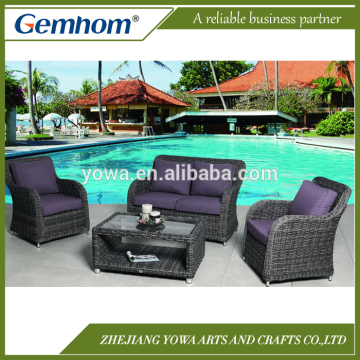 Waterproof gray wicker patio furniture