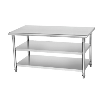 Height Adjustable Stainless Steel Commercial Kitchen Tables