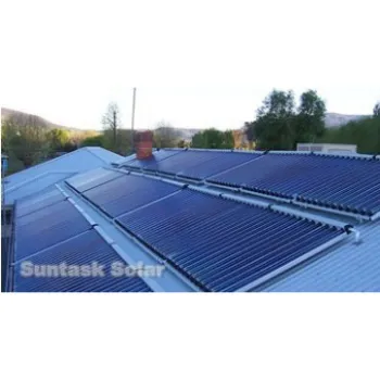 Solar hot water heating commercial project