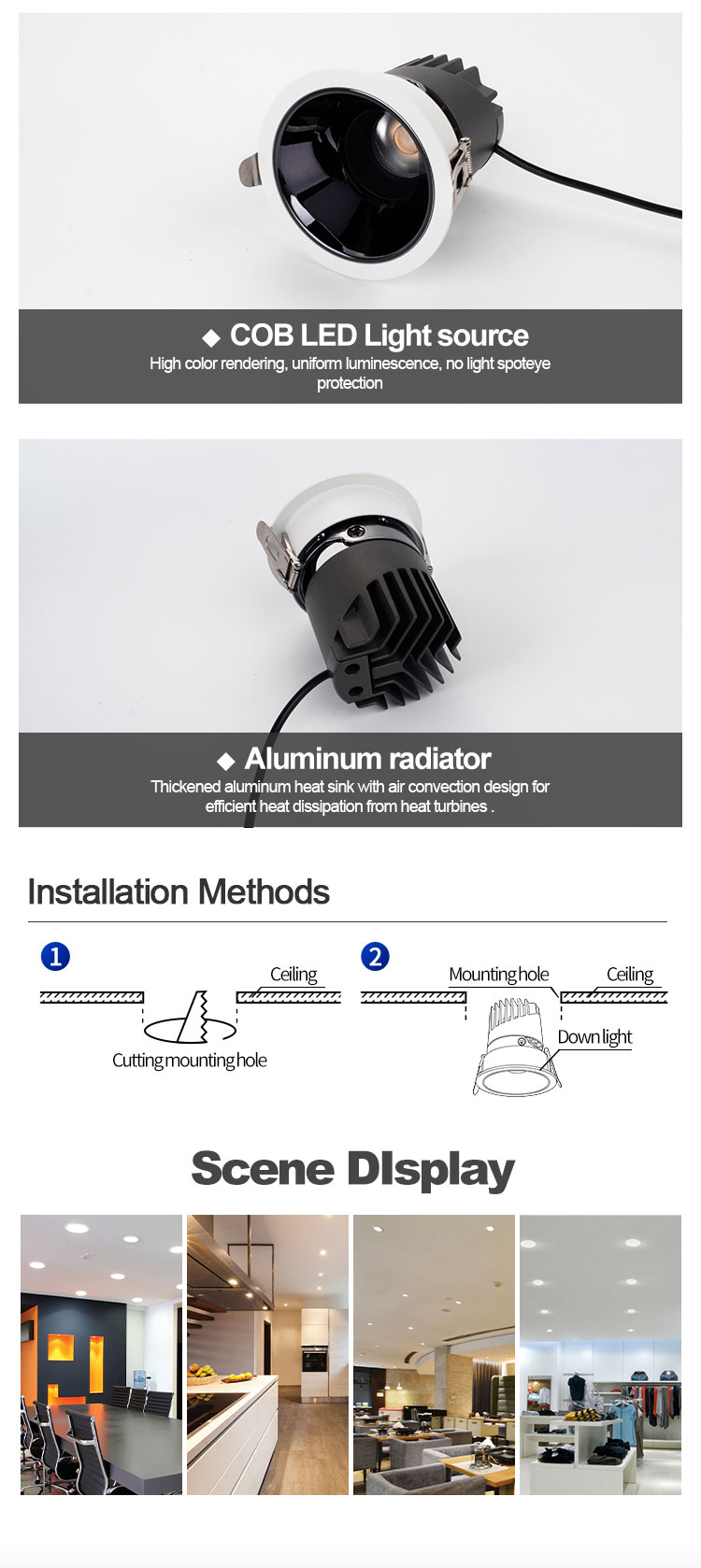 Adjustable Led Downlight From Synno Lighting