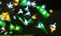 LED decoración árbol lila luces hierro viga