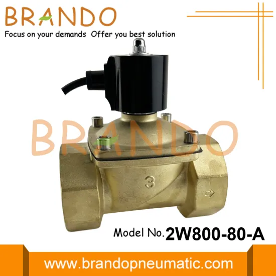 3'' IP68 Waterproof Water Fountain Brass Solenoid Valve