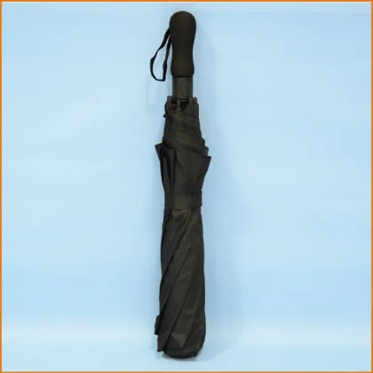Shenzhen manufacturer Lanbo windproof 2 fold umbrella with fiberglass ribs