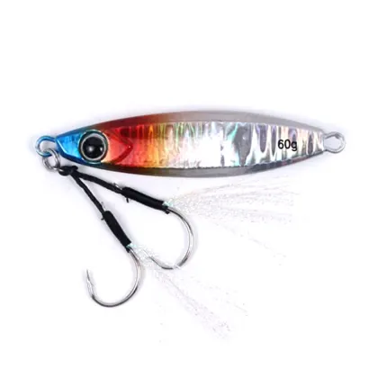60g 80g Metal Cast Fishing Lure for Sea Bass Jigging