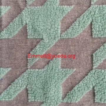 big stereo hountooth pattern woolen knit fabric