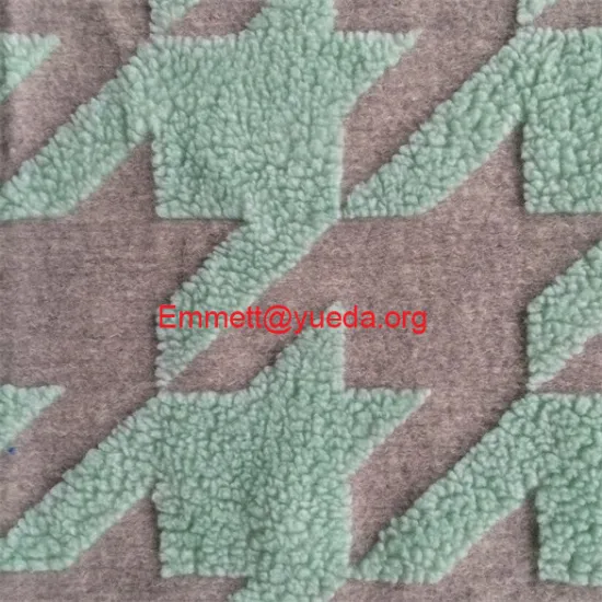 big stereo hountooth pattern woolen knit fabric