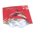 Food industry clear printed stand-up zipper bag