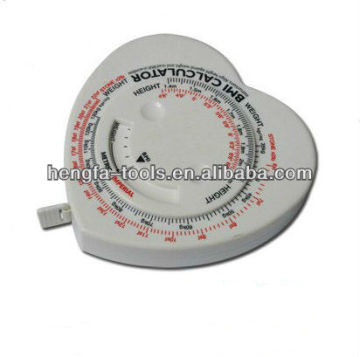BMI HEART TYPE tape measure wedding favors fabric tape measure