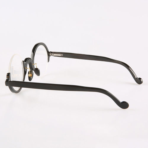 Asymmetrical Buffalo Horn Eyeglasses Frame