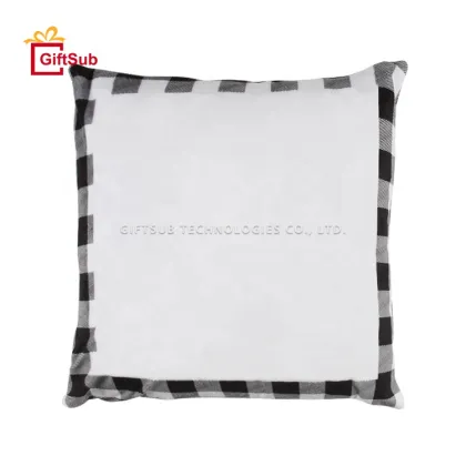 16x16 Inch Buffalo Check Plaid Sublimation Throw Pillow Case - Ideal Home and Office Decorative Accessory