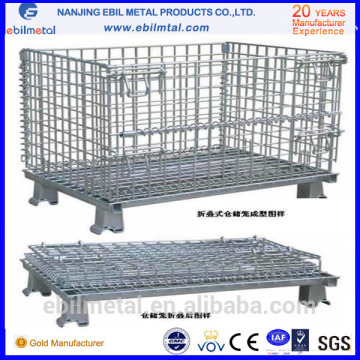 China Factory sell steel folding wire mesh container directly