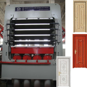 Wuxi Qiangtong Door Skin Press Machine/ wood moulded door laminating hot press