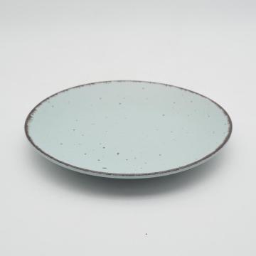 Amazon Hot Sale Color Glaze Stoneware 저녁 세트, 세라믹 식탁기 식기 세트