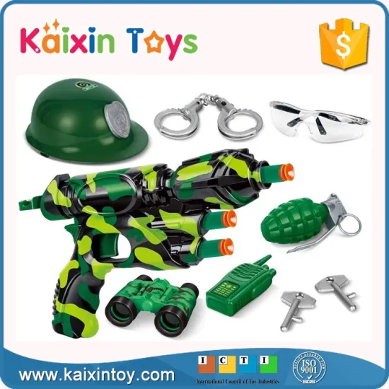 10276723 Boys Game Camouflage Play Set Safe Air Soft Military Gun