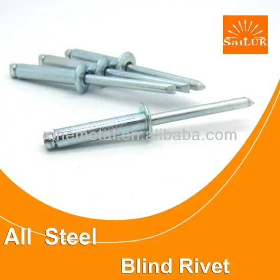 Open type flat head Medium steel blind rivets Ms blind rivets