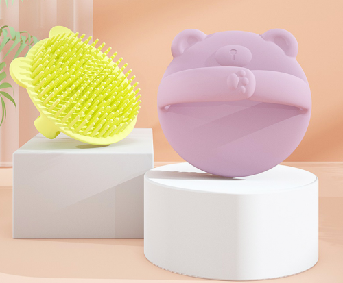 Scalp Shampoo Brush with Soft Silicon Brush Head