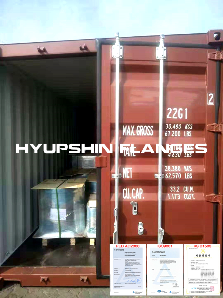 Hyupshin Flanges Shipping Eu Sea Shipment