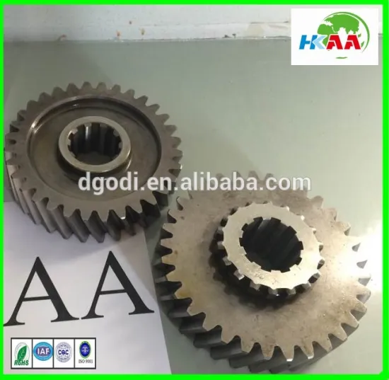 gear and shaft of transmission for large sized tractor