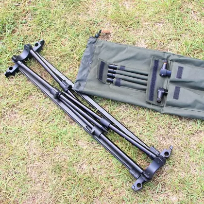 Aluminum Folding Carp Fishing Station with 3 Rod Pods