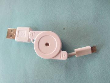 Portable Reversible Smart Phone Usb Lighting Cable For Iphone 5 , Ipad 4