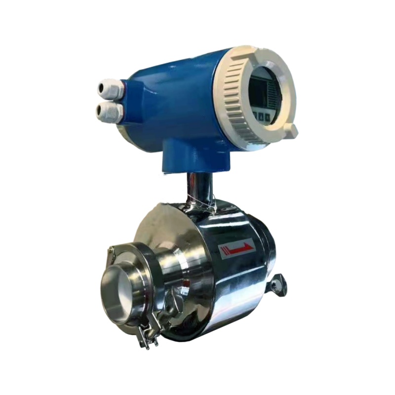 Sanitary electromagnetic flowmeter