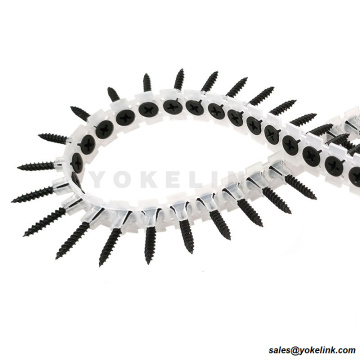 Thread kasar dikumpulkan skru drywall 3.9 x 45mm kotak fosfat hitam 1000