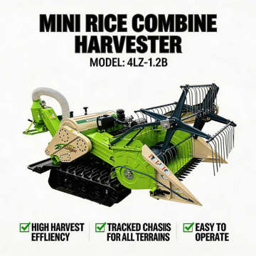 2025 New Mini Rice Combine Harvester