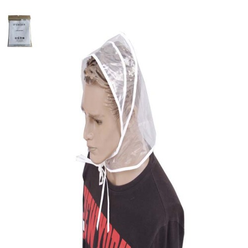 100% waterproof adult PE disposable rain bonnet