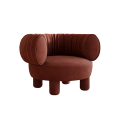 Modern Sculptural Accent Chair with Plush Cushioning