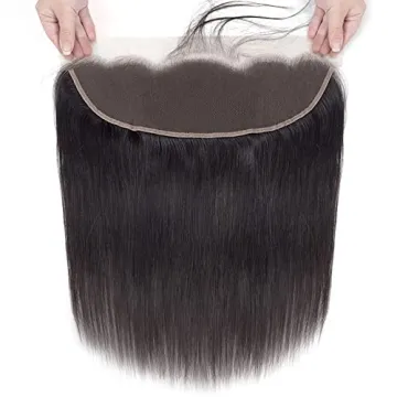 100% Unprocessed Brazilian Virgin Remy Human hair sillky customized Virgin Straight Hair Frontal Closures 13x4 lace frotnal