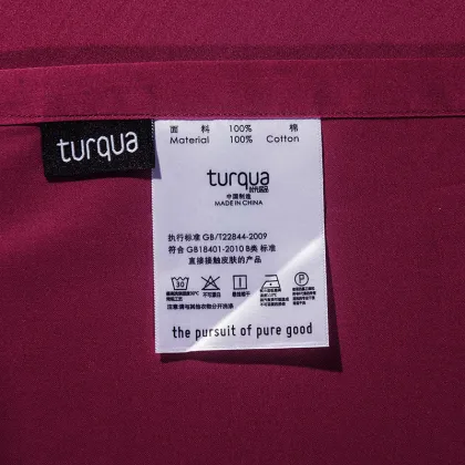 Cherry Red 100% Egyptian Cotton Simple Style Bedding Sheet