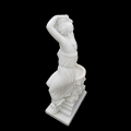 Elegant White Marble Garden Statue