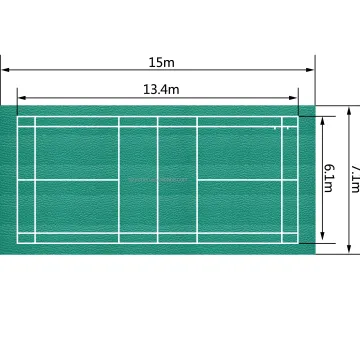 3.5mm-10mm Vinyl Floor PVC Sport Flooring Mat for Badminton