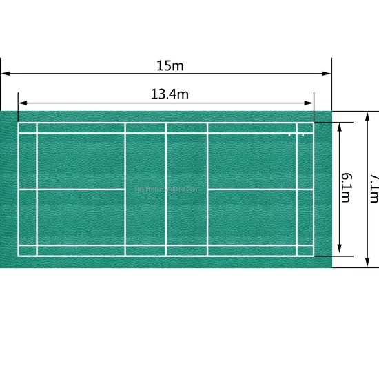 3.5mm-10mm Vinyl Floor PVC Sport Flooring Mat for Badminton
