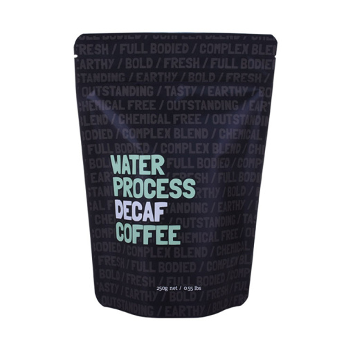 Glidelåslås Matt Black Stand up Coffee Pouch