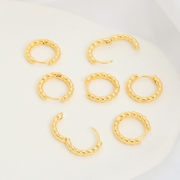 Boucles d'oreilles de personnalité simple vintage: Écouteurs de créateurs ronds pour la fabrication de bijoux