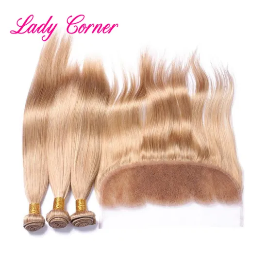 Honey blonde 27# soft and smooth grade 8A natural hair in italy