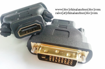 DVI(24+1) male to HDMI female adapter