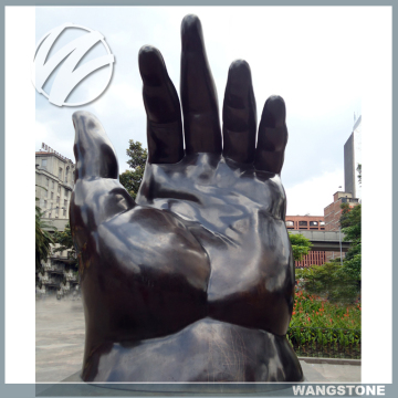 Modern Garden Big Hand Bronze Art Work Statue