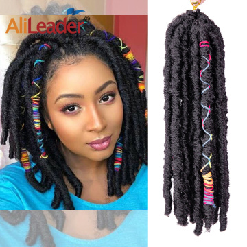 Вязаные крючком косы Color Line Faux Locs с омбре