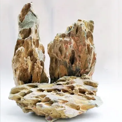 Natural Greenosis Seiryu Rock Stone Dragon for Aquarium Decoration