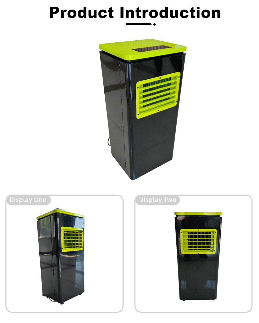 Black & Green Portable Air Conditioner Unit x