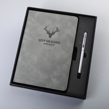 Custom Logo Christmas Giveaway A5 Vegan Leather Doctor's Journal Notebook