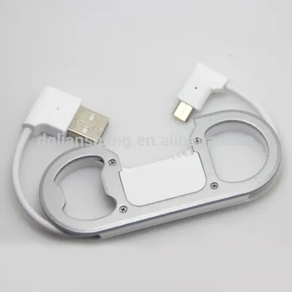 Multi functional bottle opener mobile phone usb 2.0 data cable